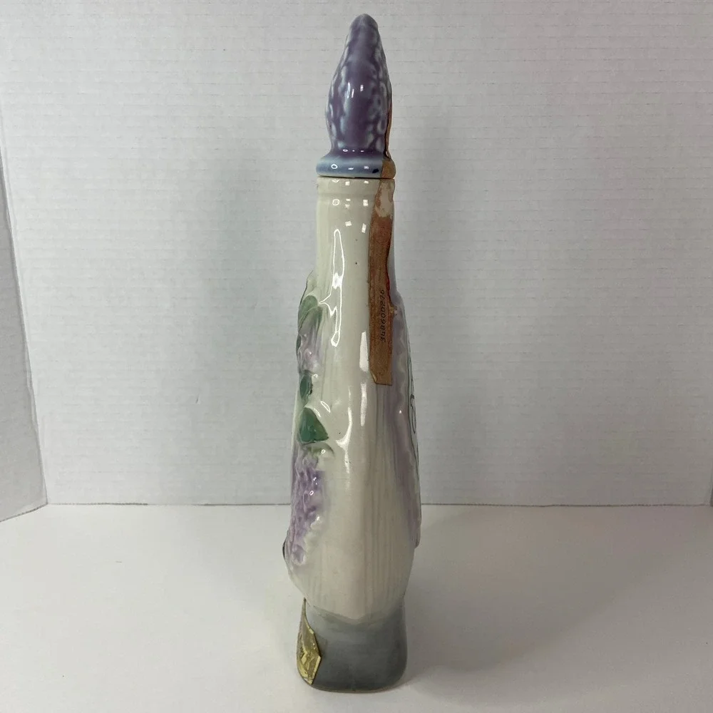 Vintage Jim Beam Centennial 1864-1964 Regal China Decanter Floral Bottle Stopper